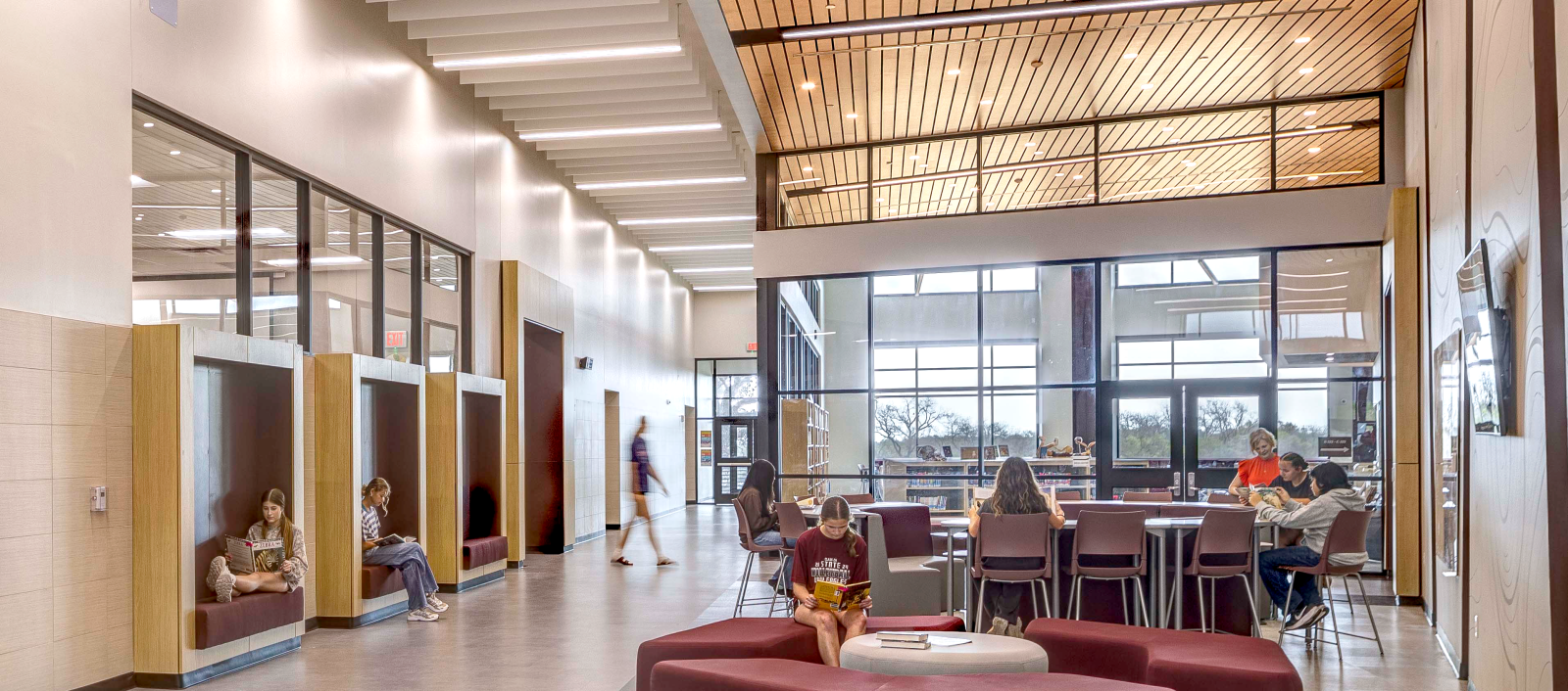 Johnson City Middle School, interior hallway view