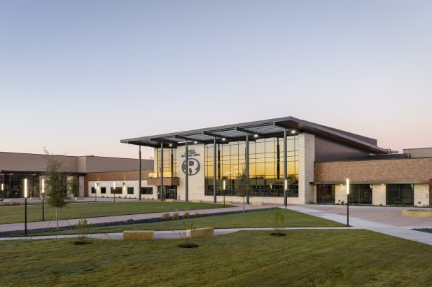 Exterior view of the Rockwall ISD 9th Grade Center North and South.